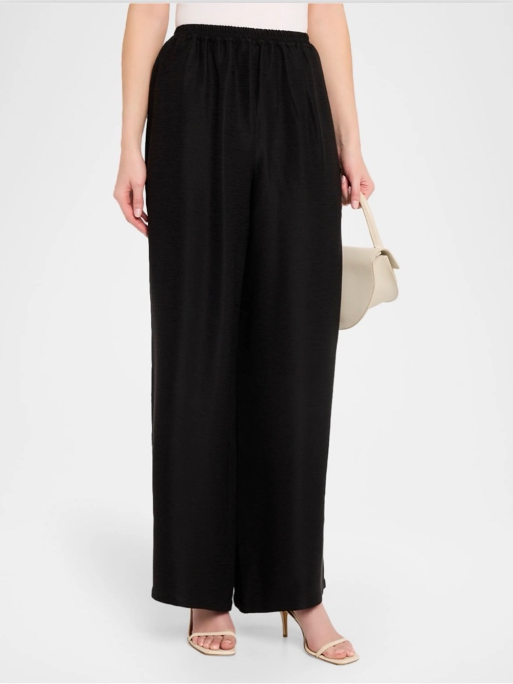 Eskandar Linen Flared Trousers Black Wide Leg Pants Sz 0 Poland Arcadia Code